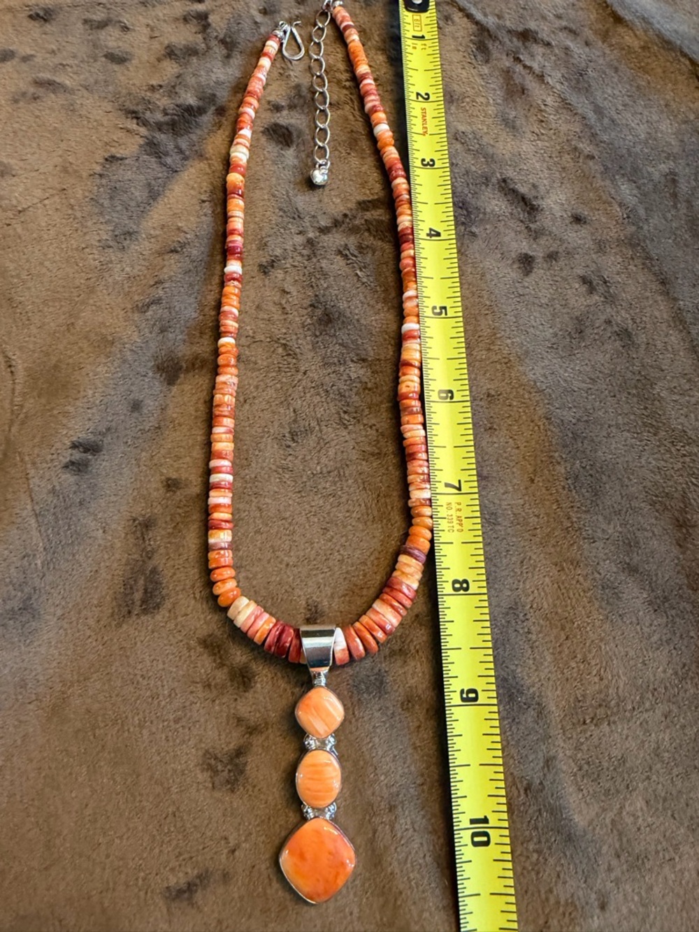 Jay King Carnelian Agate Pendant & Bead Necklace (223) - Picture 5 of 8